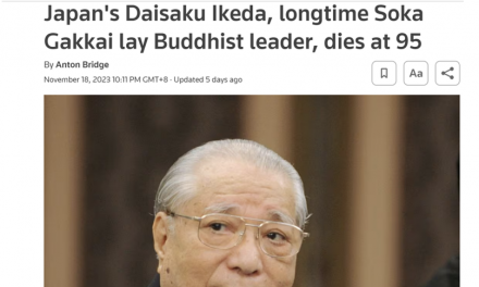 [NEWS] Official media & institutions from various foreign countries have also widely reported the passing of Dr. Daisaku Ikeda